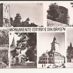 Carte Postala veche Romania - Brasov, Monumente istorice, circulata