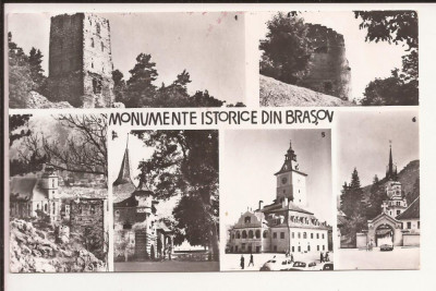 Carte Postala veche Romania - Brasov, Monumente istorice, circulata foto