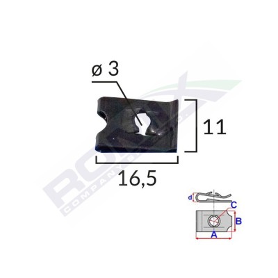 Clips Fixare Universal - Negru Set 25 Buc 141318 16033-RMX foto