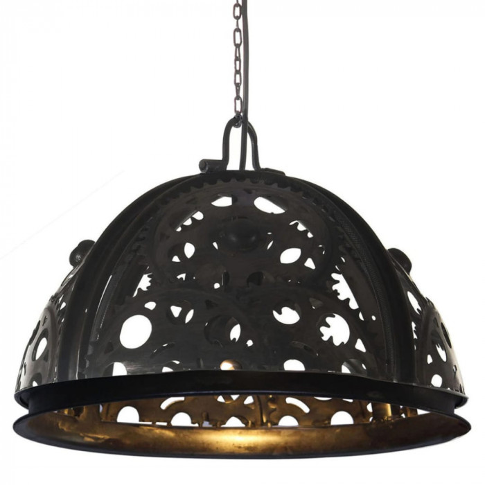 vidaXL Lampă de tavan industrială cu lanț, model roată, 45 cm, E27