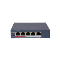 Switch PoE Hikvision DS-3E1105P-EI/M(V2), 4 &times; 10/100 Mbps PoE port,1 &times; 10/100