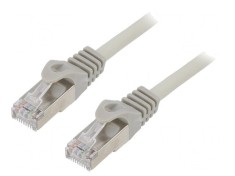 Patch cord F/UTP Cat6 LSZH Gri 3m foto