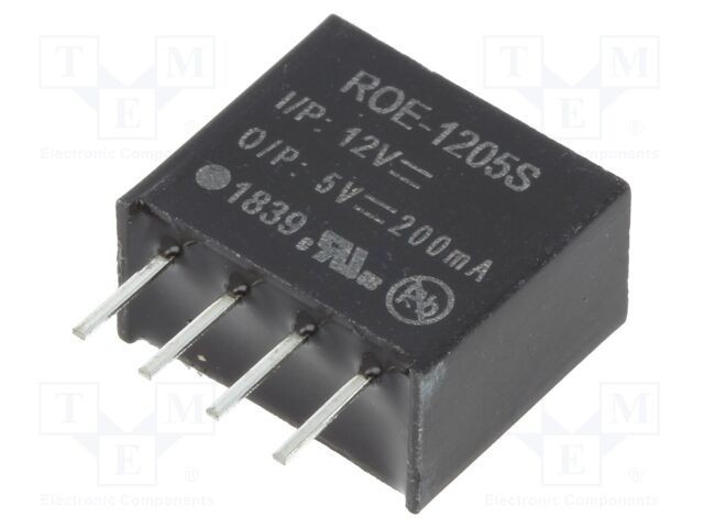 Convertor DC/DC 1W RECOM 10,8-13,2VDC la 5VDC 200mA