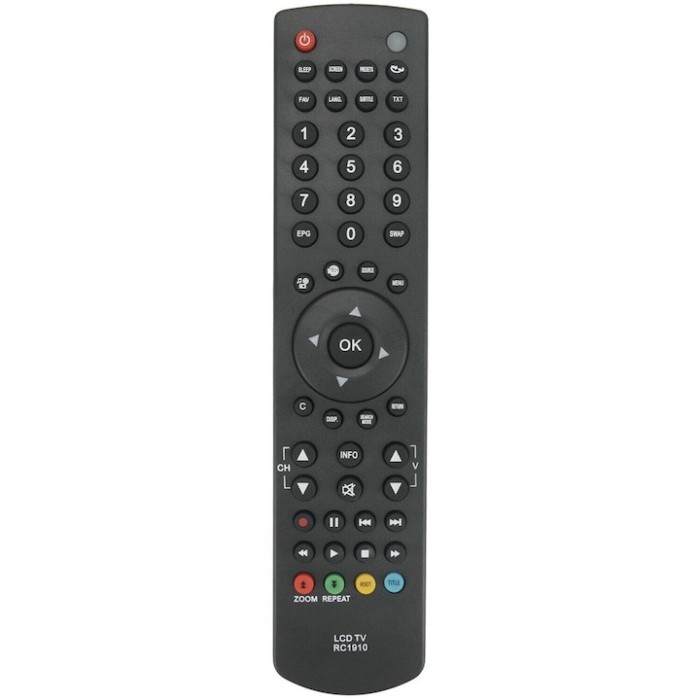 Telecomanda pentru Toshiba, Vestel, Funai, Sharp, Orion etc., RC1910, x-remote, Universal, Negru