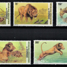 CONGO 2002 - Fauna africana, Lei / serie completa MNH (Michel 8.5€)