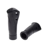 Set 2 mansoane biciclete cu 1 schimbator, L 120/93mm, culoare negru Cod:AWR2227