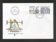 Switzerland 1978 Europa CEPT Mi.657-658 FDC UN.014