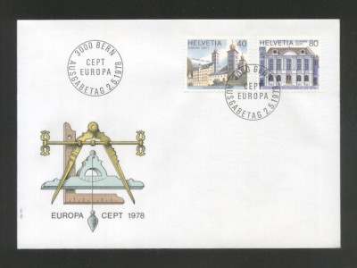 Switzerland 1978 Europa CEPT Mi.657-658 FDC UN.014 foto