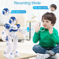 Jucarie Robot inteligent, cu telecomanda, alb, Gonga foto