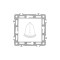 Comutator clopot Nova 101N alb