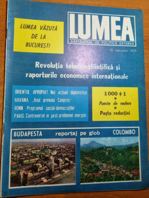 revista lumea 13 februarie 1975 foto