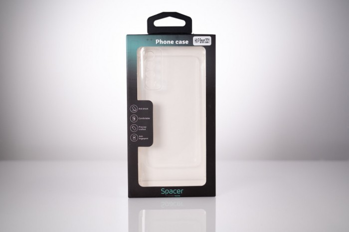 Husa Huawei telefon P Smart, transparent, tip back cover, protectie suplimentara antisoc la colturi, material flexibil TPU, &quot;SPPC-HU-P-S-CLR&quot;