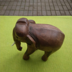 Sculptura in lemn exotic, elefant