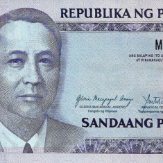 FILIPINE █ bancnota █ 100 Piso █ 2009 █ P-194b █ UNC █ necirculata