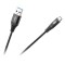Cablu USB - USB Type C 2m negru REBEL