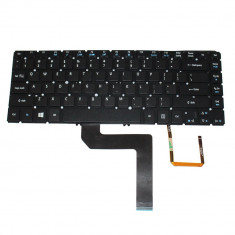 Tastatura laptop, Acer, TravelMate X483g, fara rama, iluminata foto