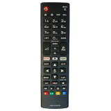 Telecomanda pentru LCD/LED LG cu Netflix AKB75095308, neagra cu functiile telecomenzii originale + Suport pentru telecomanda, ElectriX, negru