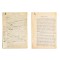 Lucian Blaga, &bdquo;&Icirc;nt&acirc;lniri cu Goethe&rdquo;, manuscris + dactilogramă, 1957