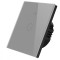 Intrerupator inteligent cu touch, Wifi, 1 canal, 10A, Gri
