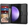 Husa Tip Carte Samsung Galaxy A15 4G A15 5G cu Flip Magnetic Negru TD Book, Techsuit