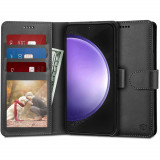 Husa Tip Carte Samsung Galaxy S21 FE 5G cu Flip Magnetic Negru TD Book