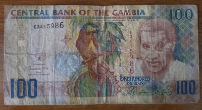 100 dalasis ND, Gambia foto
