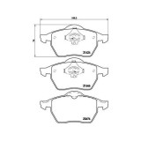 Placute frana Audi A4 B5 (8d2) 11.94-12.01; Vw Passat B5 (3b2) 08.96-12.01, Fata, BREMBO