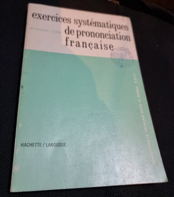 Exercices systematiques de prononciation francaise foto