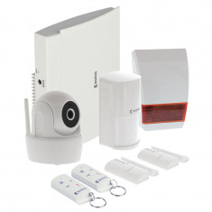 Set securitate pentru case inteligente Konig, interfata RJ45, stocare microSD, tehnologie Wi-Fi foto