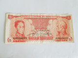 Venezuela 5 Bolivares 1989 Noua