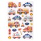 Autocolante Pop-Up Vehicule, Model Mașini-Motociclete, Multicolor, Dimensiune 22 cm, Set 14 Bucăți