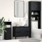 vidaXL Dulap de chiuvetă Stejar negru 80 x 33 x 60 cm Lemn compozit 862814