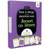 Jocuri cu litere - prescolari mari/Scrie si sterge!