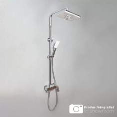 Coloana Dus cu Para si Palarie Reglaj, Alama Sanitara, Crom, 9920 ModernLight Concept
