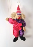 marioneta din material textil teatru de papusi CLOVN anii &#039; 70