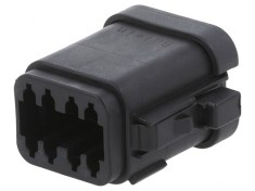 Conector cablu-cablu PX0 8 pini negru mamă
