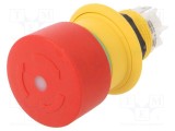 Comutator de siguranță EAO 16mm roșu LED, 2 poziții stabile, IP67