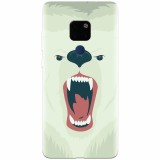 Husa silicon pentru Huawei Mate 20, Fierce Polar Bear Winter