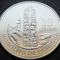 Moneda exotica 10 CENTAVOS - GUATEMALA, anul 2016 * cod 800 = A.UNC