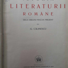 George Calinescu-Istoria literaturii romane-prima editie 1941