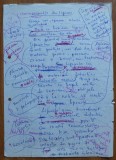 4 pagini manuscris Teodor Mazilu; A &icirc;nvăța din lipsuri