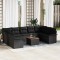 vidaXL Set de canapele pentru grădină 10 pcs Negru 55 x 55 x 37 cm 3356042