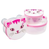Set caserole in forma de pisica 200 ml 300 ml 500 ml 4 bucati Quality