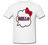 Tricou &quot; Hello Kitty text color &quot;
