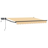 vidaXL Marchiză retractabilă manuală cu led-uri 3 x 2,5 m 3419419