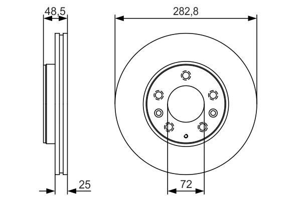 BOSCH 0 986 479 S60 Disc frana