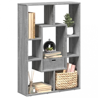 vidaXL Bibliotecă, gri sonoma, 63x20x90 cm, lemn prelucrat 858143 foto