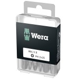Cumpara ieftin Biti pentru surubelnite Phillips Wera 05072401005, PH2X25 mm, 25 bucati