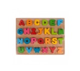 Puzzle lemn decupat relif MegaCreative litere 435865