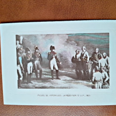 Napoleon Bonaparte, reproducere tip carte postala, dupa un tablou de la Vesailles